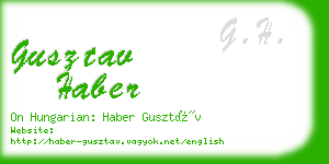 gusztav haber business card